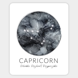 Capricorn Zodiac Moon Constellation Sticker